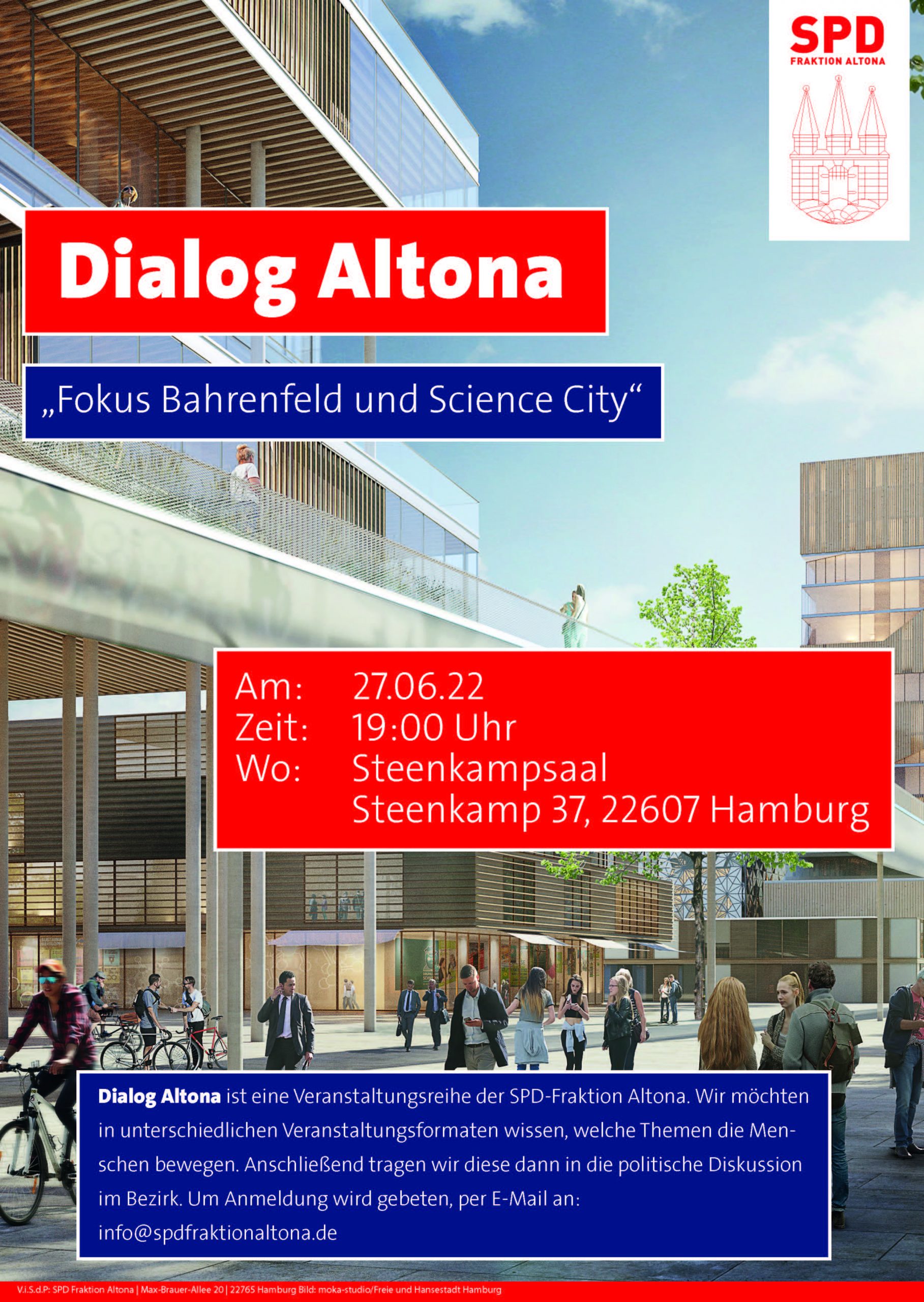 Plakat - Fraktionsveranstaltung SPD Fraktion Altona